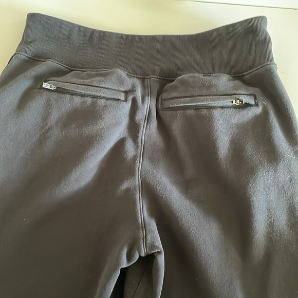 Athleta Retroplush Velvet Straight Leg Black Casual Jogger Pants size M - Picture 9 of 11